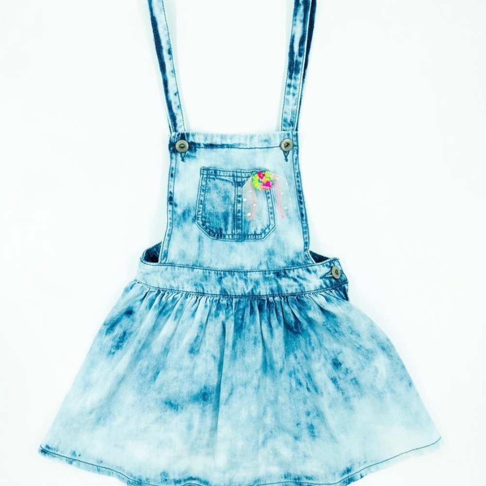 Billieblush dungaree bleached overall/skirt.